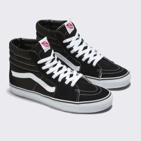 TÊNIS VANS SK8-HI BLACK BLACK WHITE