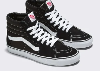 TÊNIS VANS SK8-HI BLACK BLACK WHITE