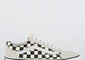 TÊNIS VANS OLD SKOOL CHECKERBOARD WHITE BLACK